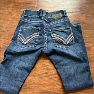 Stylish Denim Jeans with Embroidered Pockets